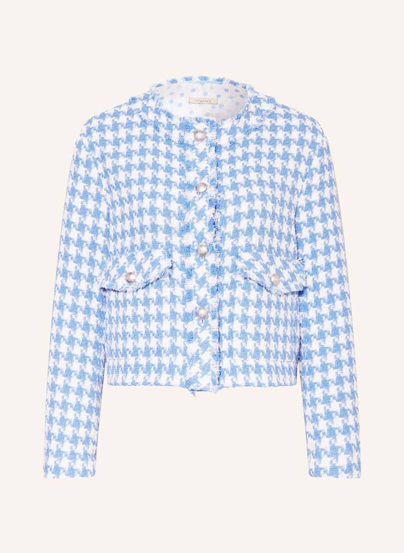 Lilienfels Kastenjacke Aus Bouclé blau von lilienfels