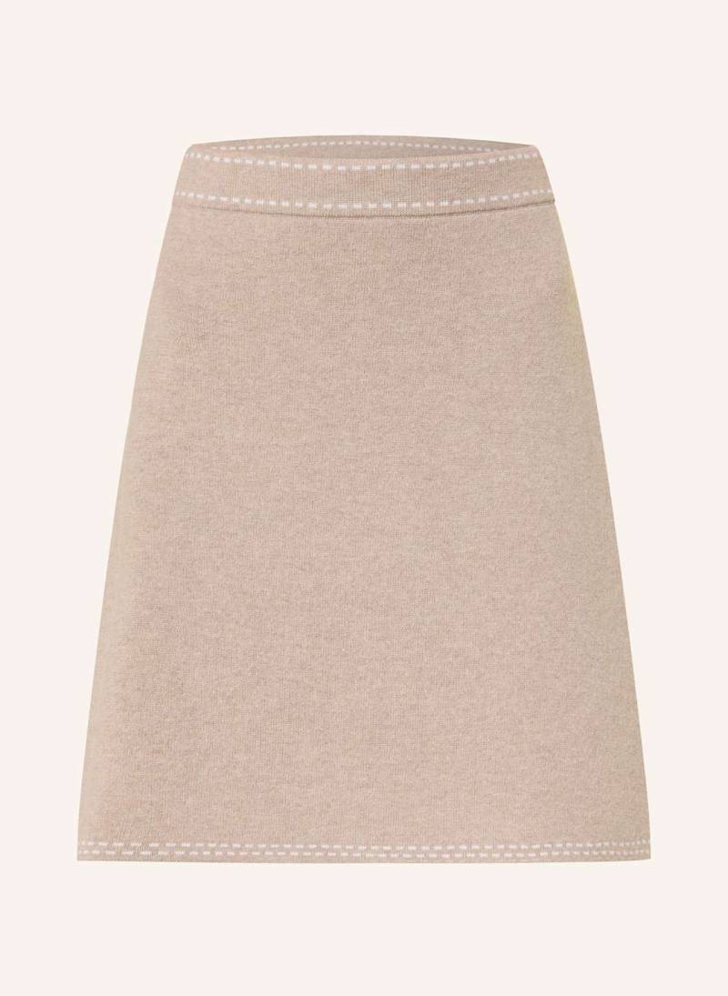 Lilienfels Strickrock Mit Cashmere beige von lilienfels