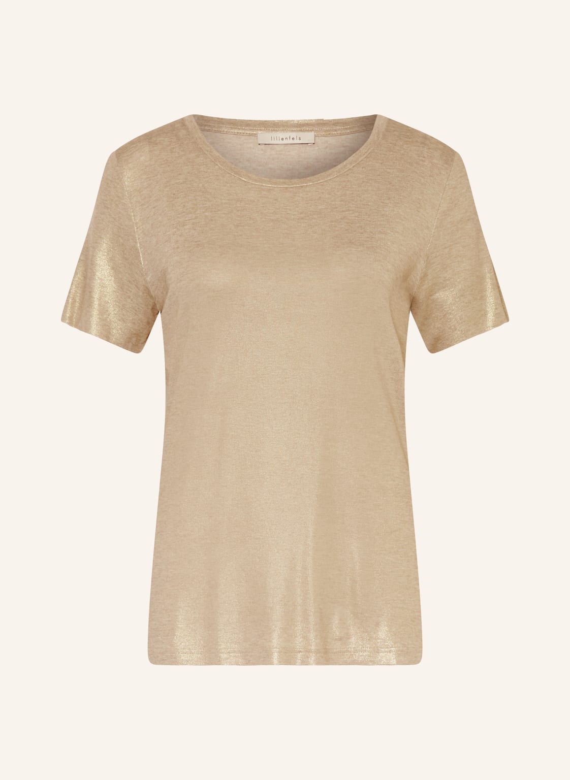 Lilienfels T-Shirt Mit Glitzergarn gold von lilienfels