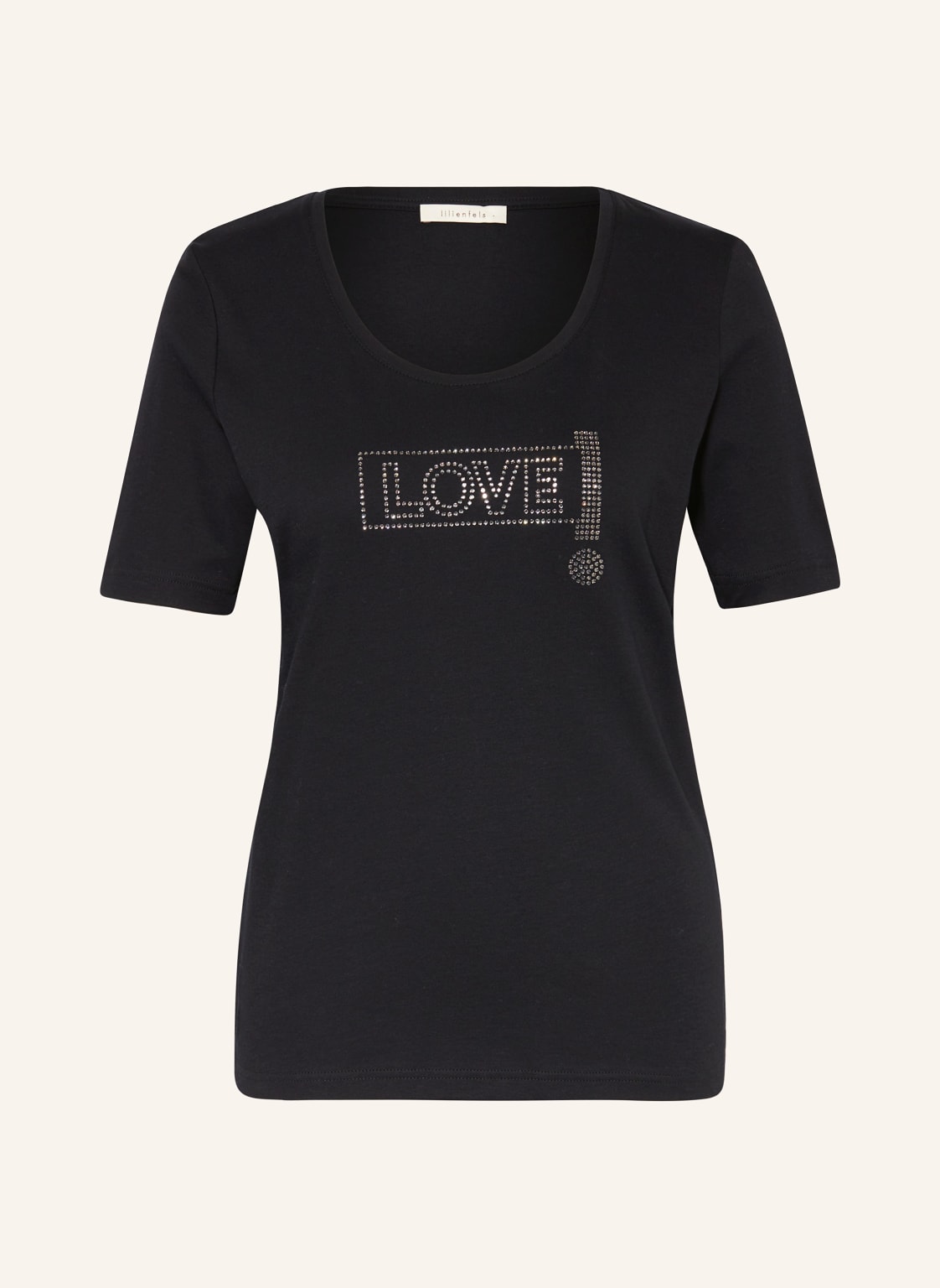 Lilienfels T-Shirt Mit Schmucksteinen schwarz von lilienfels