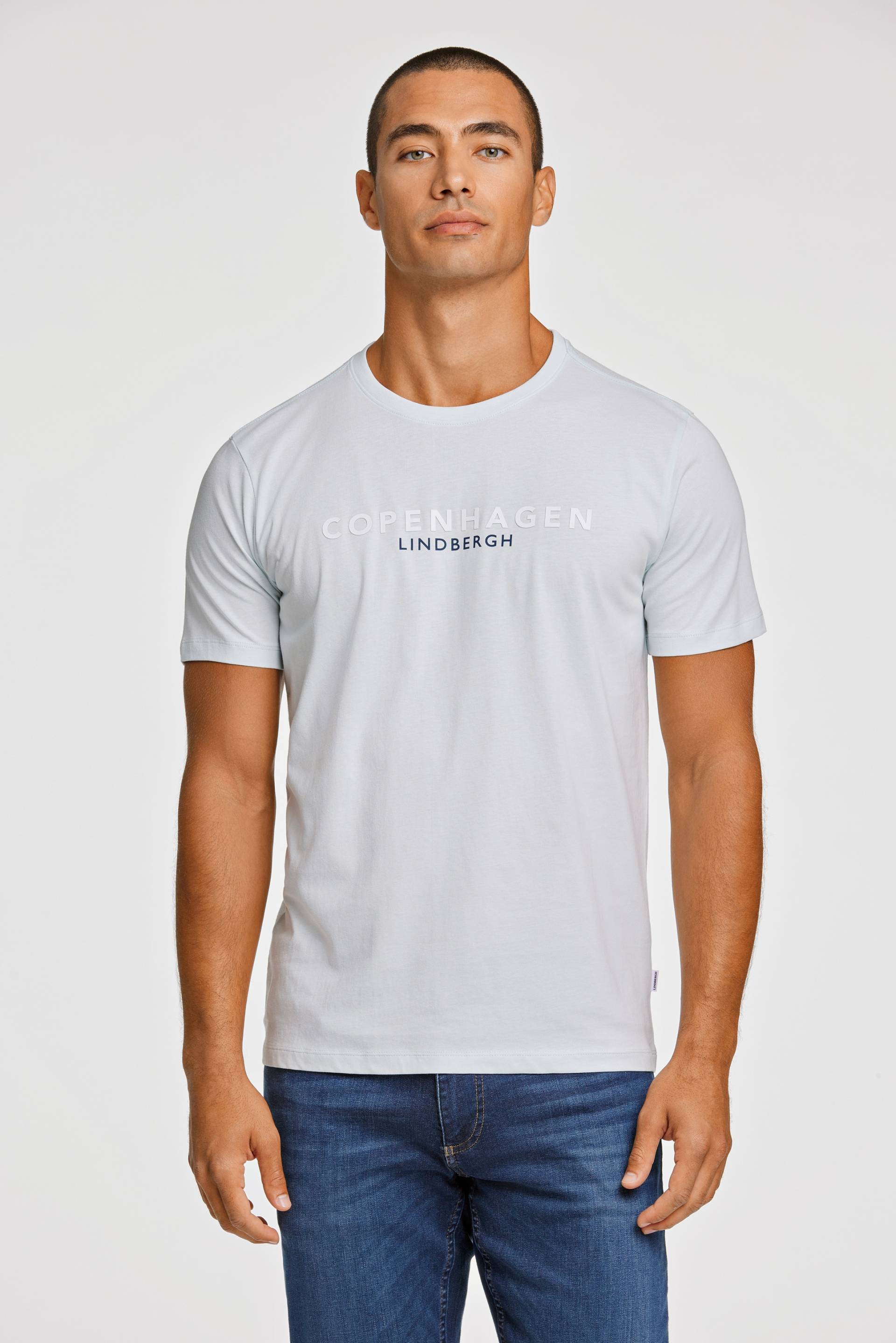 LINDBERGH T-Shirt, mit Logo und Rundhalsausschnitt von lindbergh