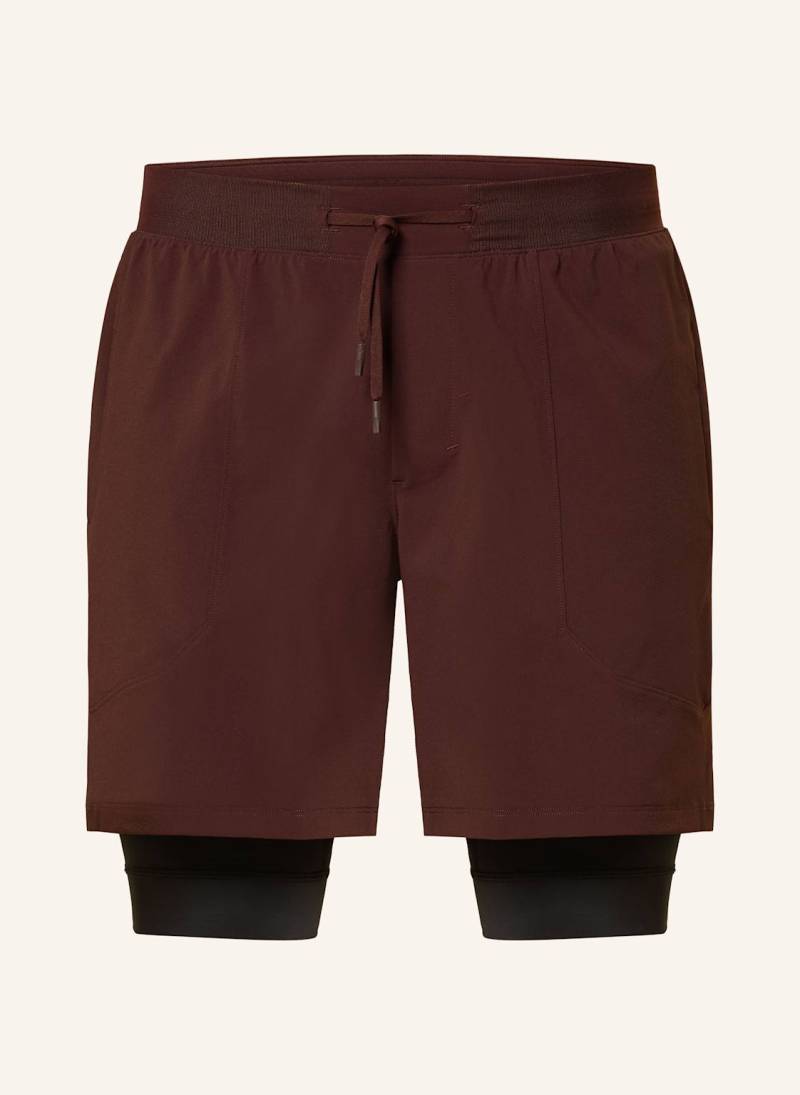 Lululemon 2-In-1-Trainingsshorts License To Train 7in rot von lululemon