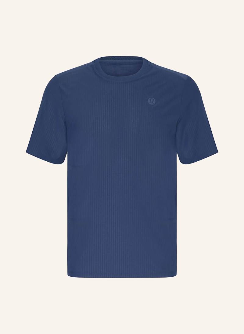 Lululemon T-Shirt Striped Mesh blau von lululemon