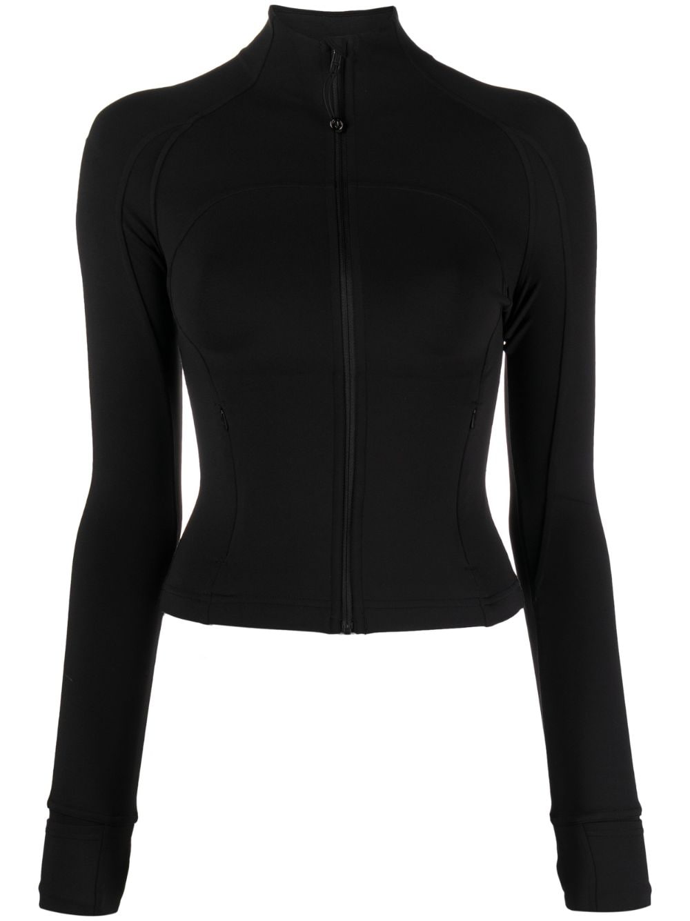 lululemon Define nulu high-neck panelled cropped jacket - Black von lululemon