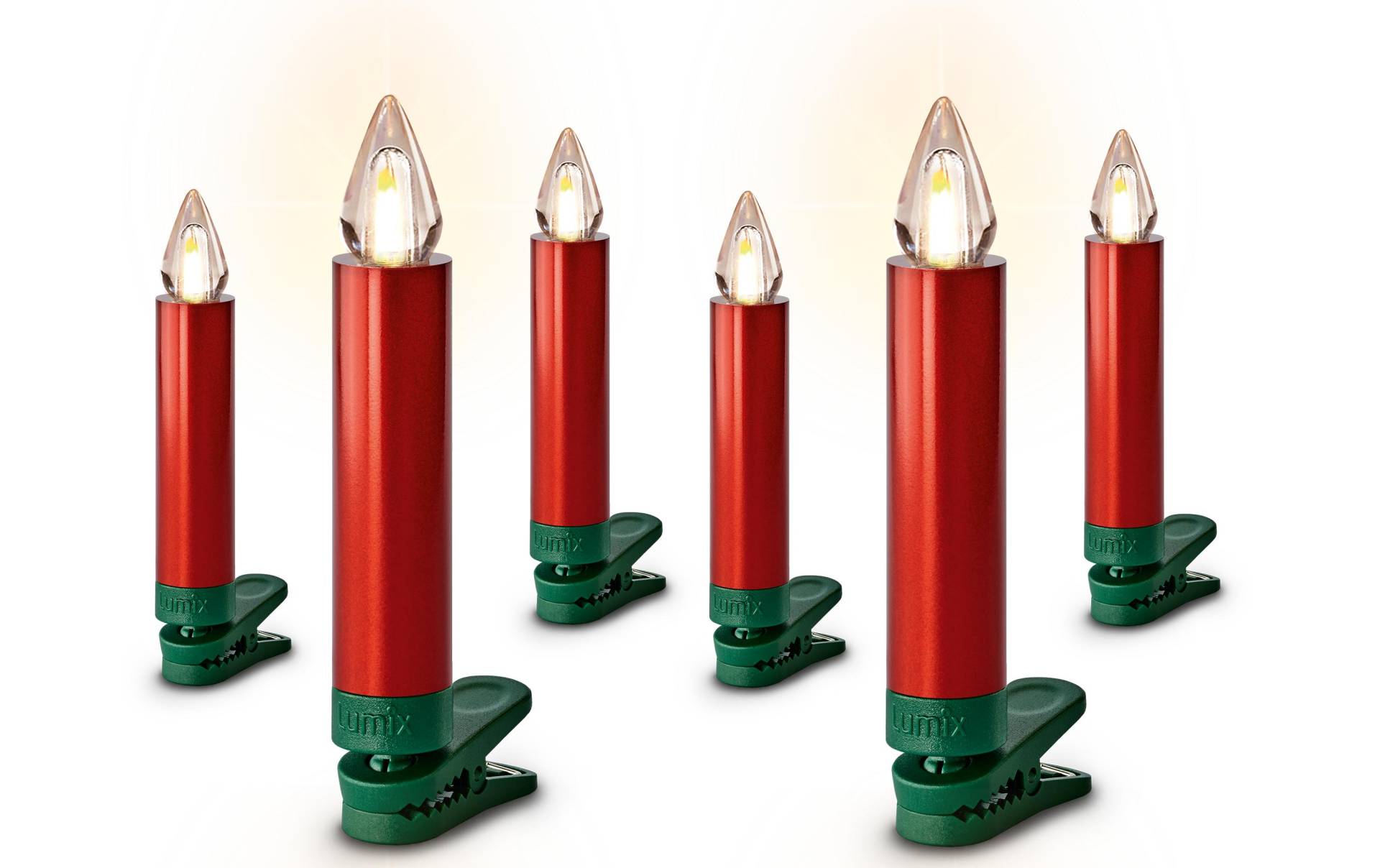 lumix LED-Christbaumkerzen »SuperLight Flame, 6er-Set« lumix LED-Christbaumkerzen »SuperLight Flame, 6er-Set« von lumix