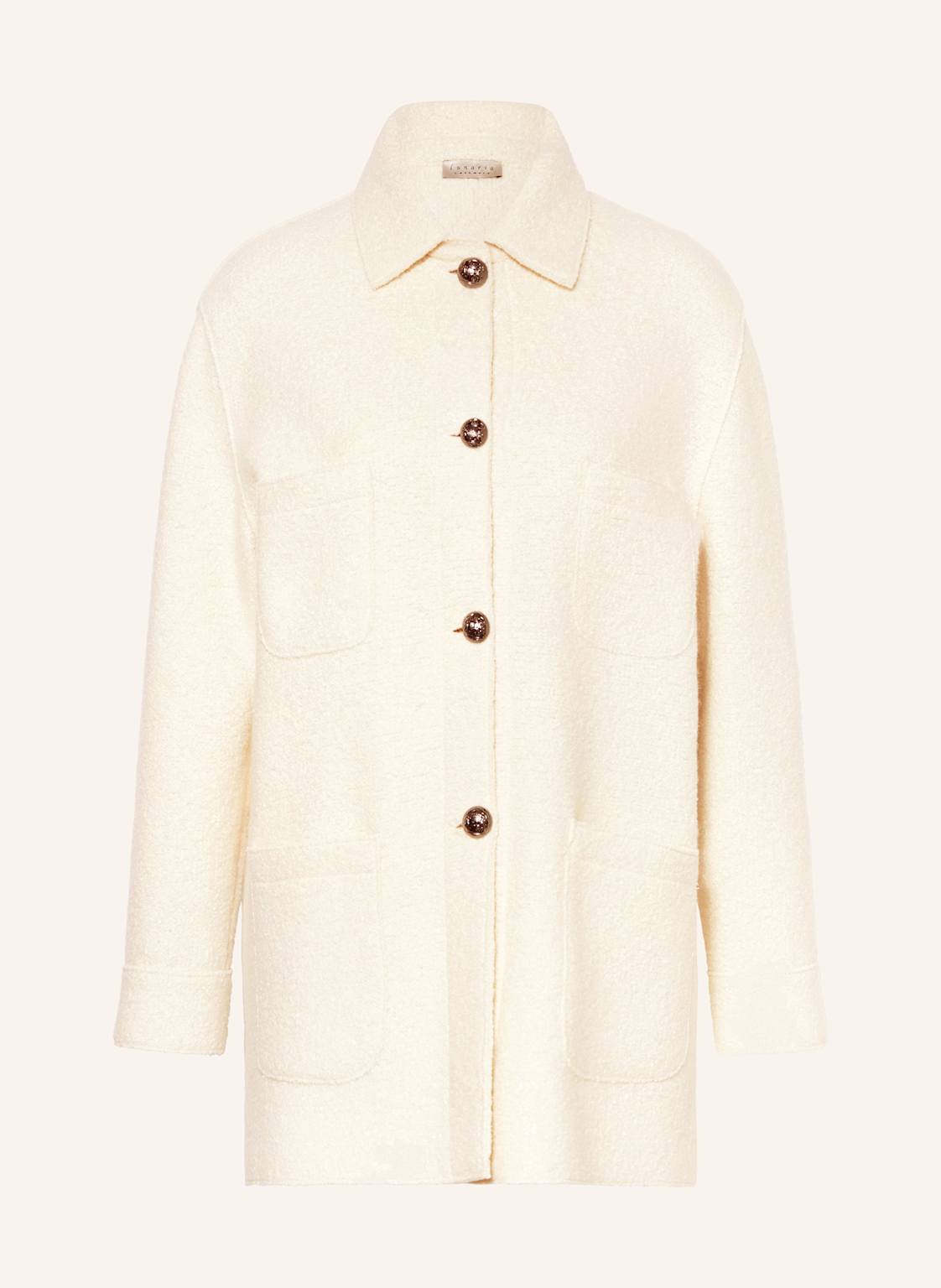 Lunaria Cashmere Bouclé-Jacke Mit Seide Und Cashmere weiss Lunaria Cashmere Bouclé-Jacke Mit Seide Und Cashmere weiss von lunaria cashmere