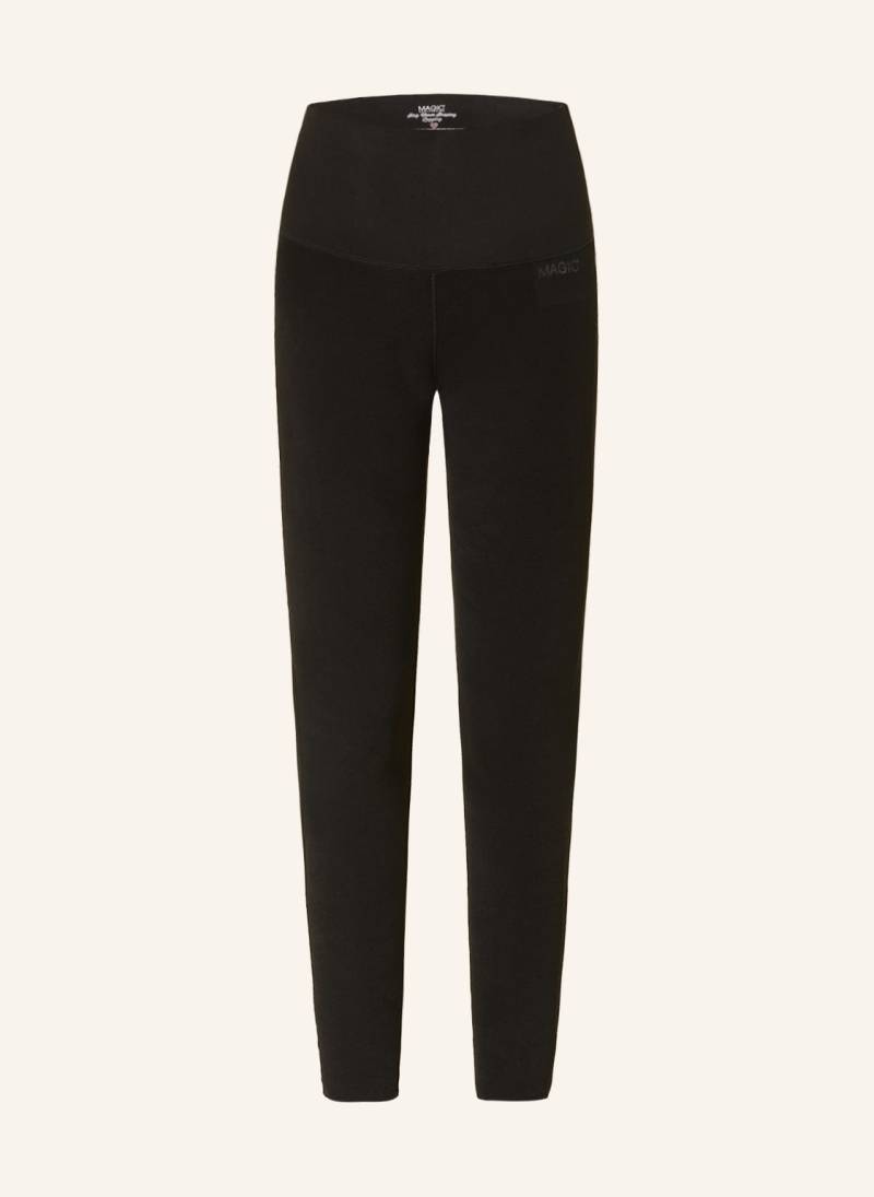 Magic Bodyfashion Shape-Leggings Stay Warm Aus Fleece schwarz von magic bodyfashion