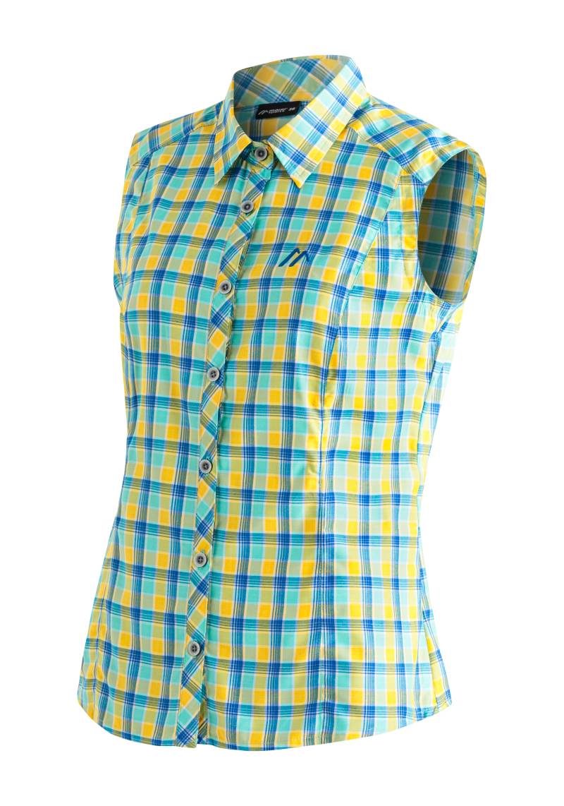 Maier Sports Funktionsbluse »Paloma«, Karierte, ärmellose Bluse für Wandern, Reisen und Freizeit von maier sports