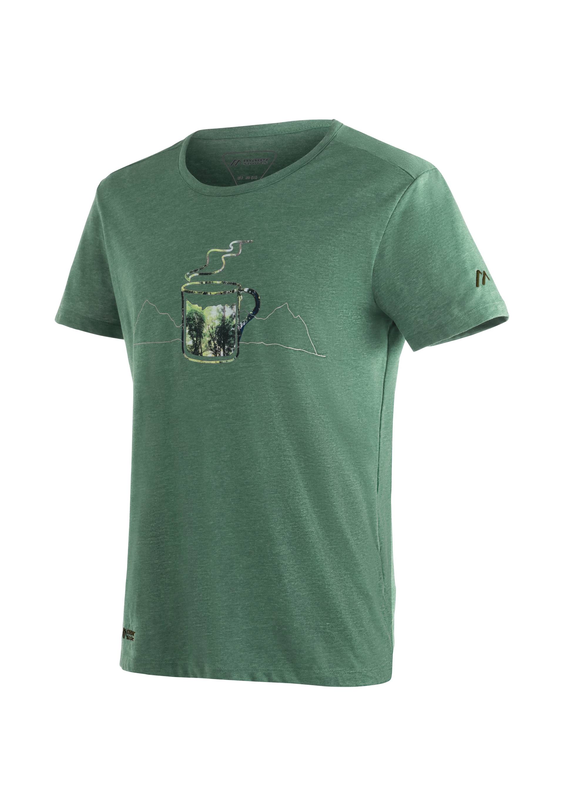 Maier Sports Funktionsshirt »Coffee Break M«, Vielseitiges T-Shirt in ansprechender Melange-Optik von maier sports