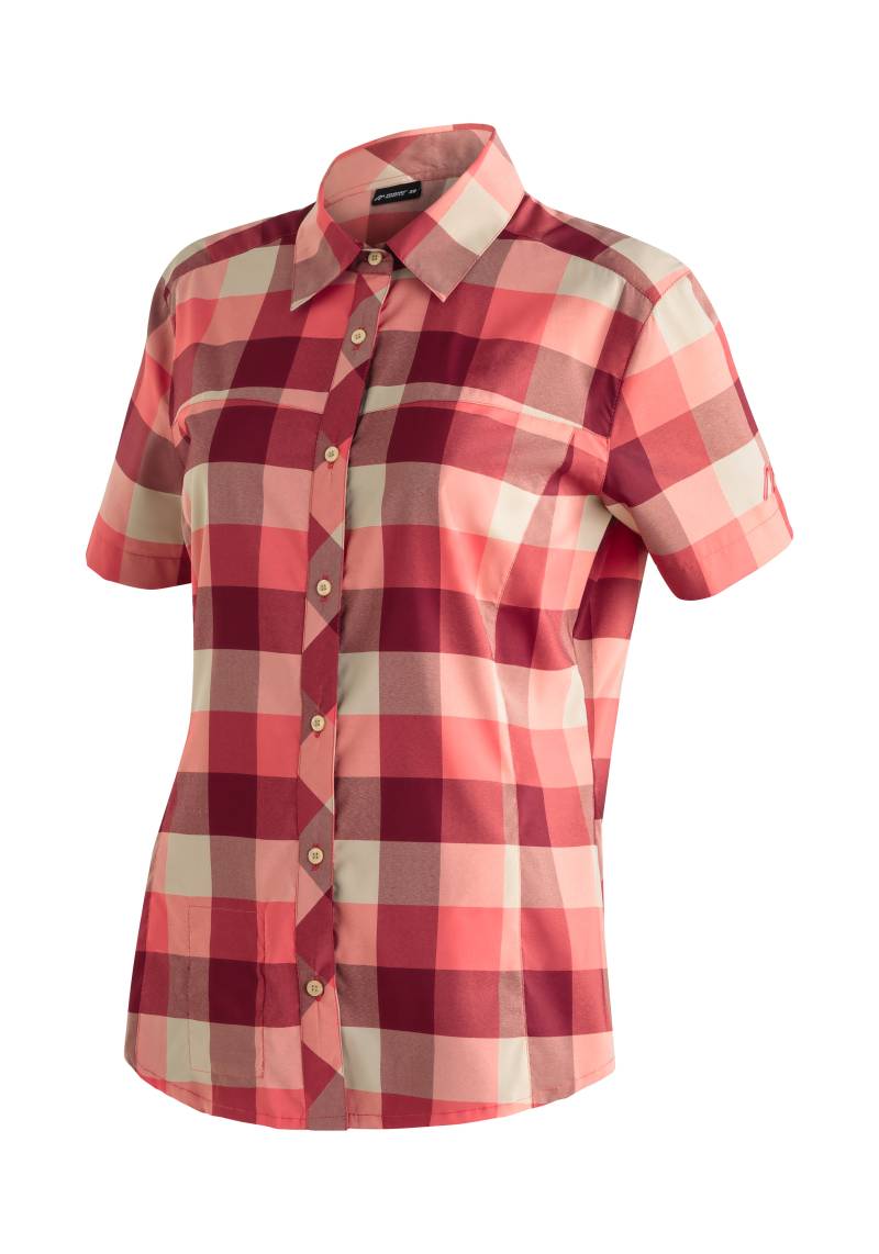 Maier Sports Outdoorbluse »Kendra S/S W«, Damen Kurzarmbluse, pflegeleichte Karobluse von maier sports