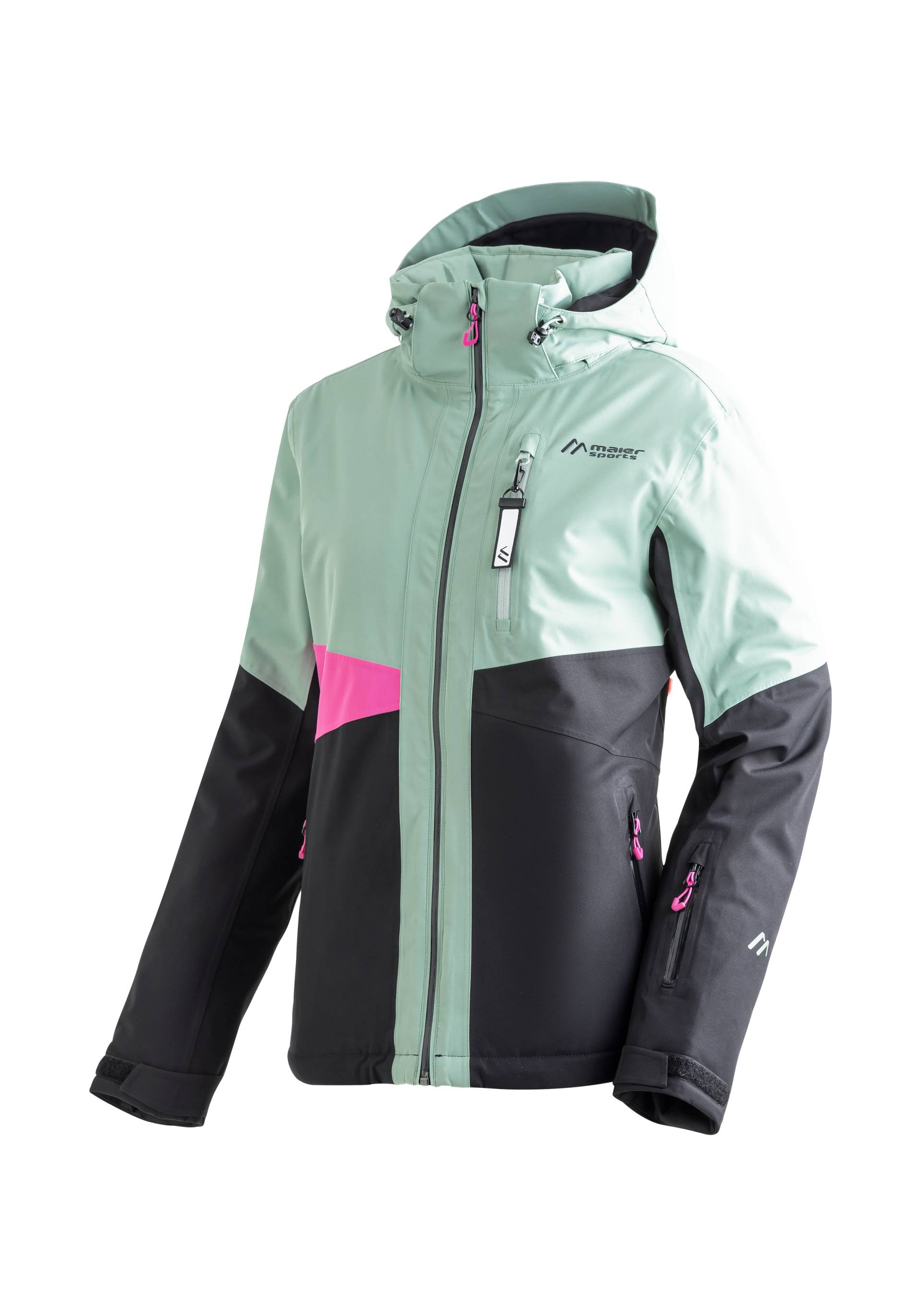 Maier Sports Skijacke »Vidra«, Damen Winterjacke, wind/wasserdicht, 3 RV-Taschen und Kapuze Maier Sports Skijacke »Vidra«, Damen Winterjacke, wind/wasserdicht, 3 RV-Taschen und Kapuze von maier sports