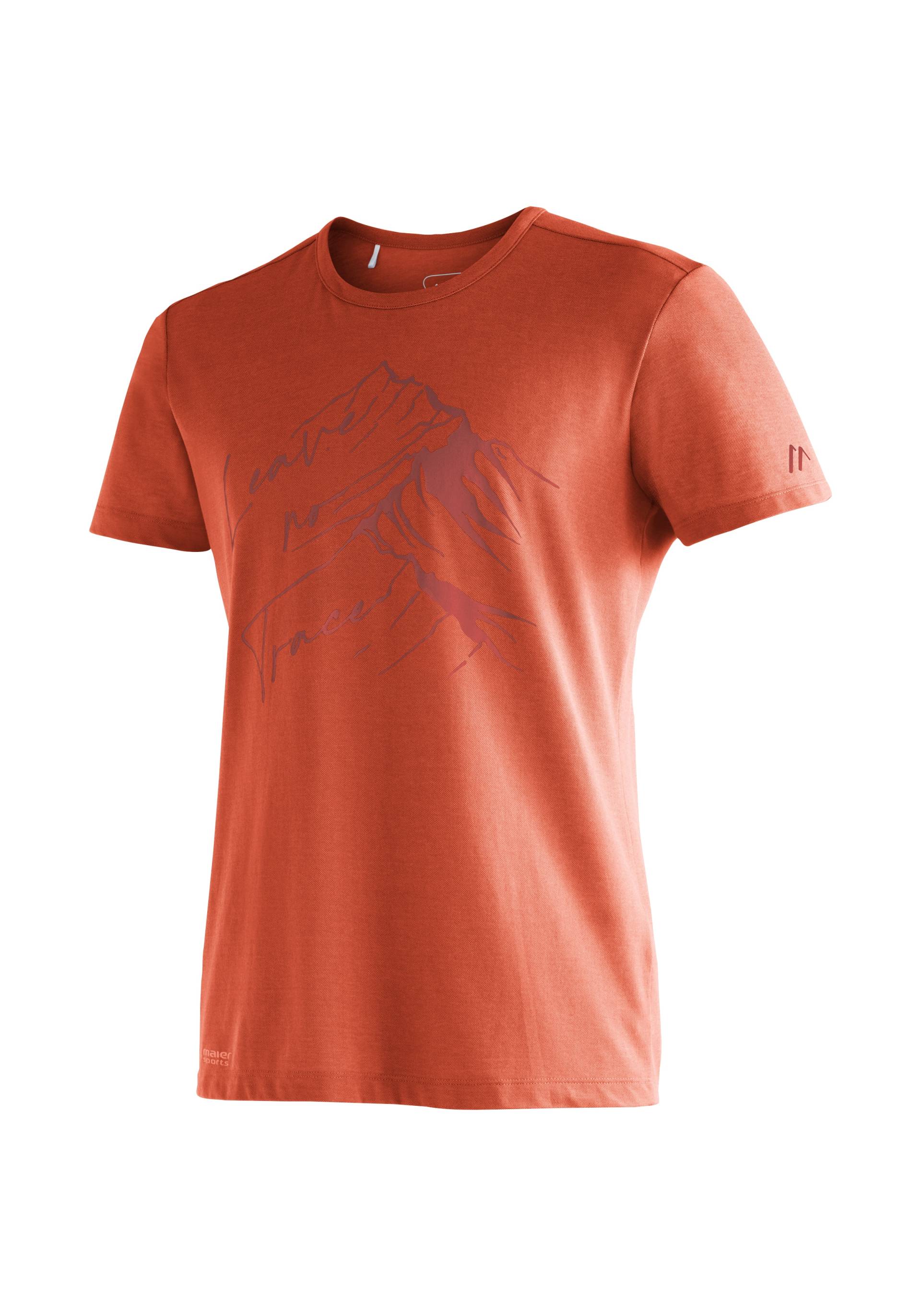 Maier Sports T-Shirt »Burgeis 17 M«, Herren Kurzarmshirt mit Print für Wandern und Freizeit von maier sports