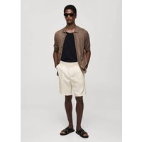 Bermudashorts mit Bundfalten aus Leinengemisch von mango man