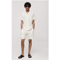 Baumwoll-Bermudashorts mit Kordelzug von mango man