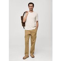 Cargohose aus Baumwolle mit Leinen Cargohose aus Baumwolle mit Leinen von mango man