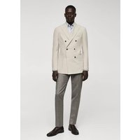 Doppelreihiger Blazer aus Schurwolle von mango man