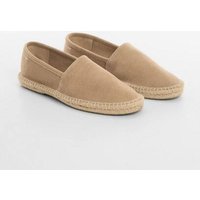 Espadrille aus Rauleder und Jute Espadrille aus Rauleder und Jute von mango man