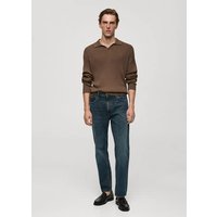 Feinstrick-Poloshirt mit Rippmuster Feinstrick-Poloshirt mit Rippmuster von mango man
