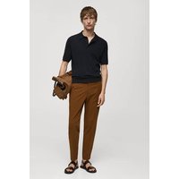 Feinstrick-Poloshirt mit Rippmuster von mango man