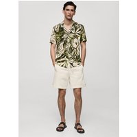 Fießendes Hemd mit Hawaii-Print von mango man