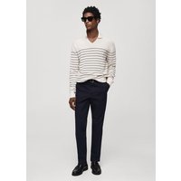 Gestreifter Pullover in Poloshirt-Optik von mango man