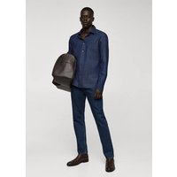 Regular Fit-Hemd aus Baumwoll-Chambray von mango man