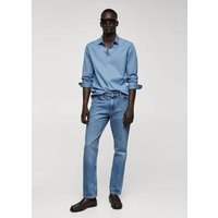 Regular Fit-Hemd aus Baumwoll-Chambray von mango man