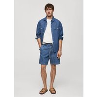 Jeans-Bermudashorts mit Kordelzug von mango man