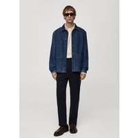 Jeans-Overshirt mit Taschen von mango man