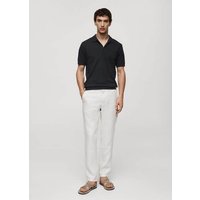 Kurzärmliges Strick-Poloshirt von mango man