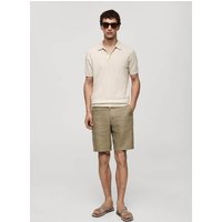 Kurzärmliges Strick-Poloshirt von mango man