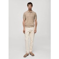 Kurzärmeliges Strick-Poloshirt von mango man