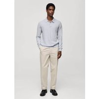 Langärmliges Strick-Poloshirt mit Struktur Langärmliges Strick-Poloshirt mit Struktur von mango man