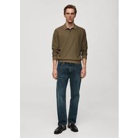 Langärmliges Strick-Poloshirt mit Struktur Langärmliges Strick-Poloshirt mit Struktur von mango man