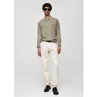 Langärmliges Strick-Poloshirt mit Struktur Langärmliges Strick-Poloshirt mit Struktur von mango man