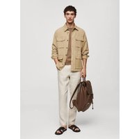 Leinenjacke mit Taschen von mango man