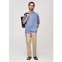 Oversized-T-Shirt aus 100 % Baumwolle von mango man