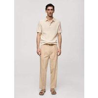Poloshirt aus 100 % Baumwolle mit Mikrostruktur von mango man