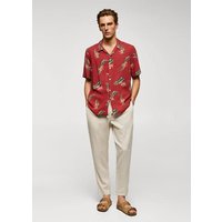 Regular Fit-Hemd mit Hawaiiprint von mango man