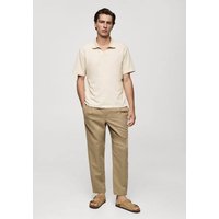 Geripptes Regular-Fit-Poloshirt aus Baumwolle von mango man