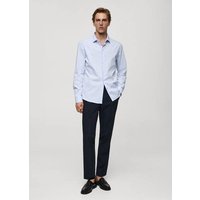 Slim Fit-Baumwollhemd mit feinen Nadelstreifen von mango man
