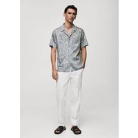 Hemd aus 100 % Baumwolle mit Blumenprint von mango man
