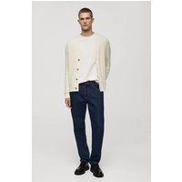 Strickjacke mit Zopfmuster und Knöpfen von mango man