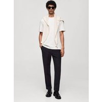 Strukturierte Regular-Fit-Baumwollhose von mango man