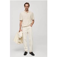 Strukturiertes Feinstrick-Poloshirt Strukturiertes Feinstrick-Poloshirt von mango man