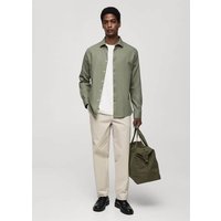 Strukturiertes Slim Fit-Baumwollhemd von mango man