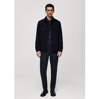 Woll-Overshirt mit Taschen von mango man