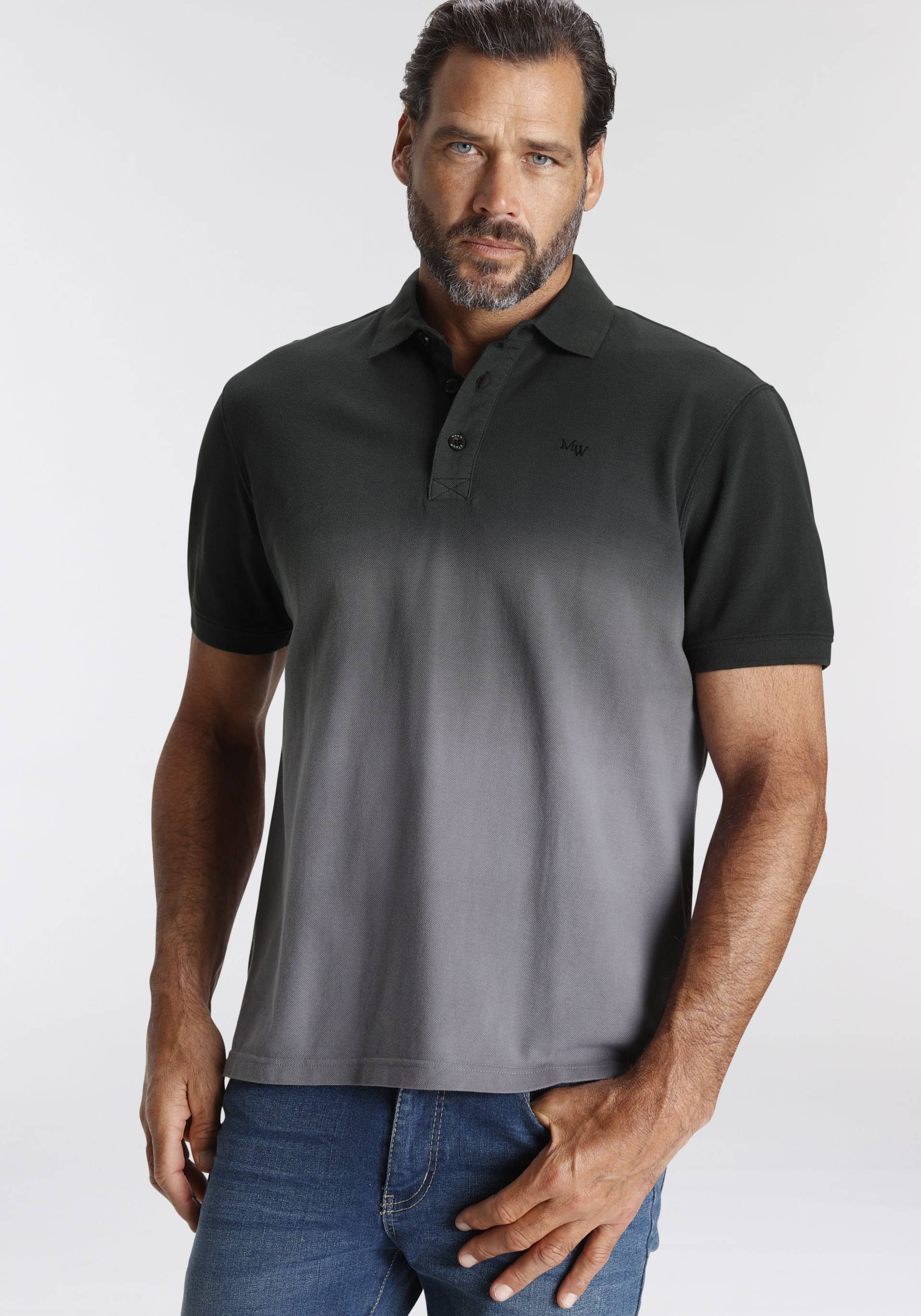 Man's World Poloshirt, mit Farbverlauf von mans world