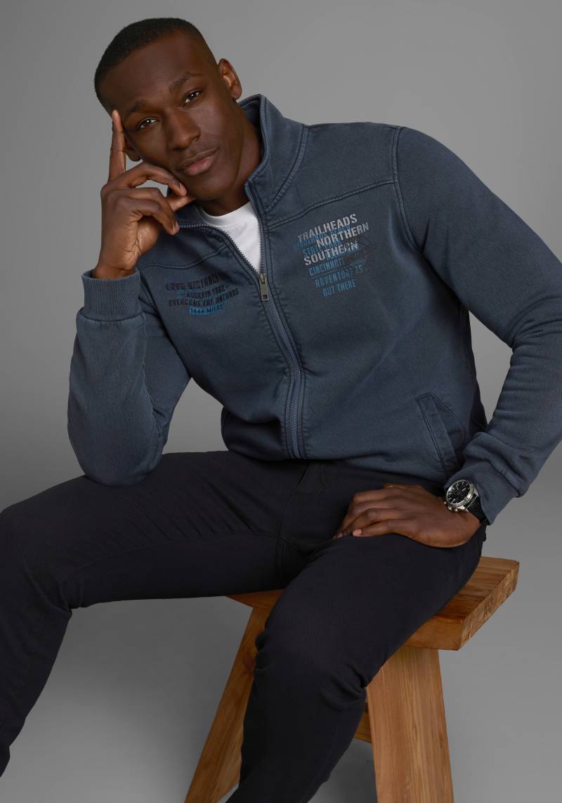 Man's World Sweatjacke, mit Print und Stickerei von mans world