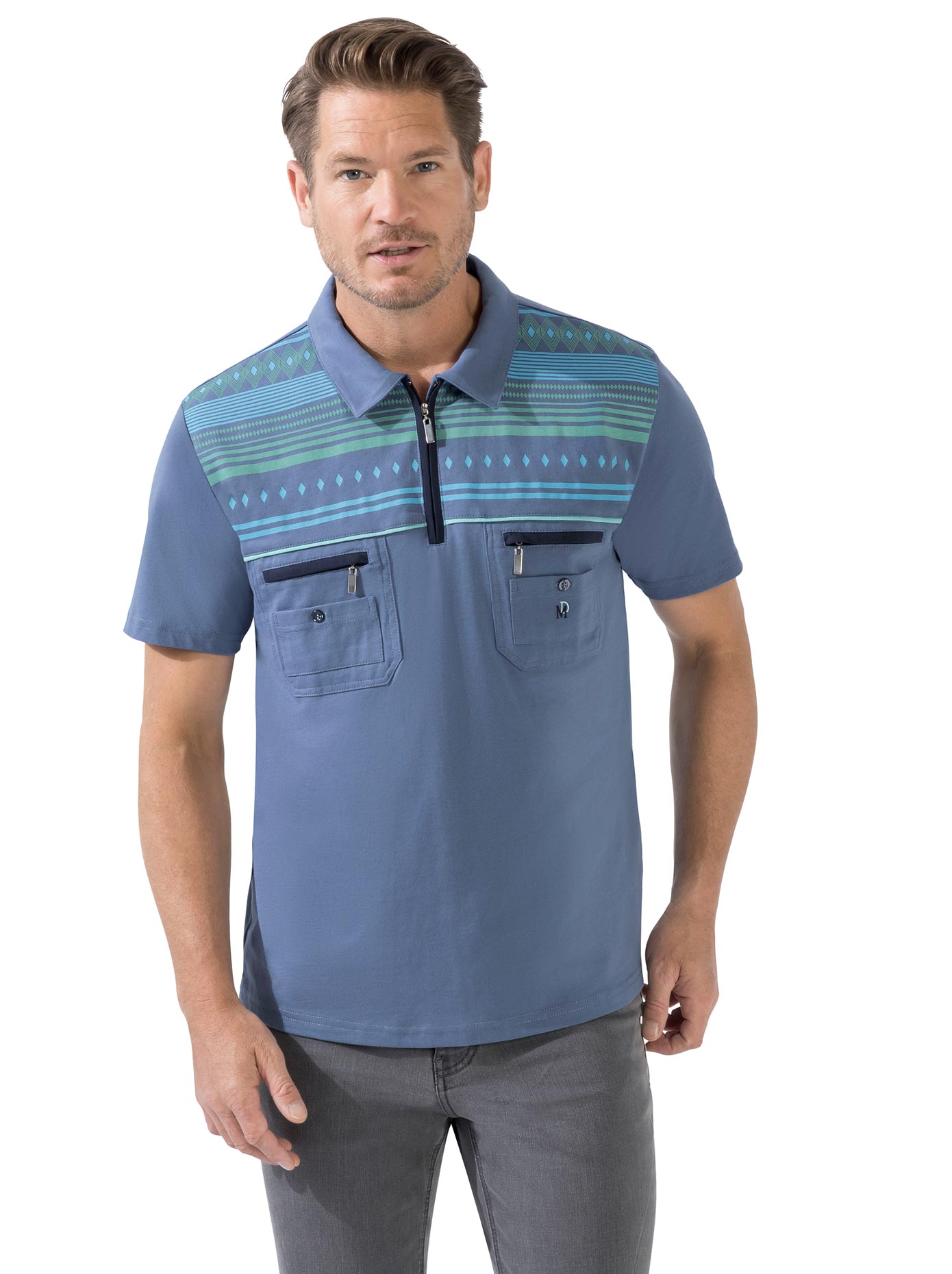 Marco Donati Kurzarmshirt »Kurzarm-Poloshirt«, (1 tlg.) von marco donati